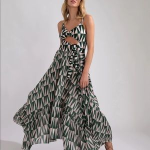 PatBO Geo Cut Out Beach Dress